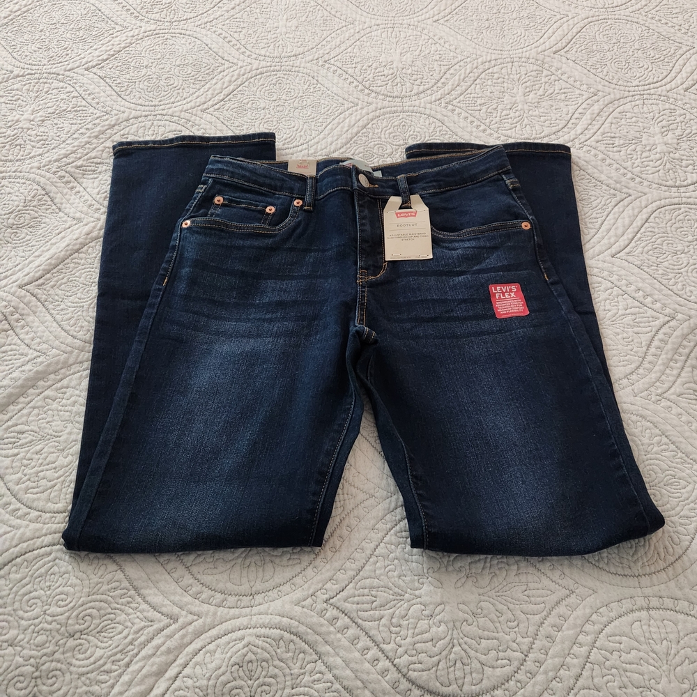 Levi's Dark Blue Kids Straight Leg Jeans